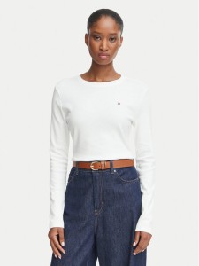 Tommy Hilfiger Bluzka Cody WW0WW53689 Biały Slim Fit