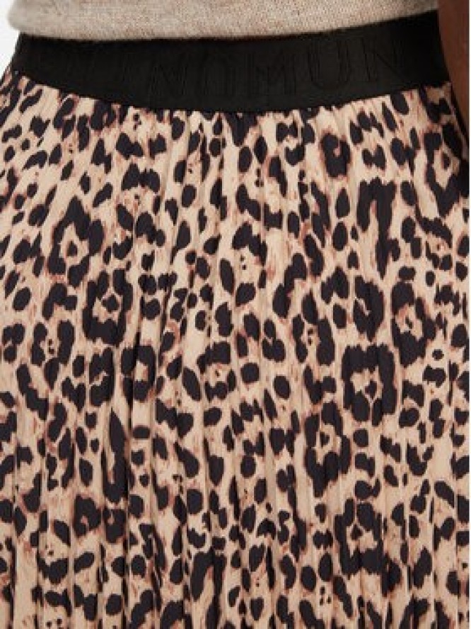 Munthe Spódnica plisowana Taulla 252120225221 Brązowy Regular Fit