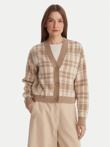 Vero Moda Kardigan Gold Art 10332210 Beżowy Regular Fit