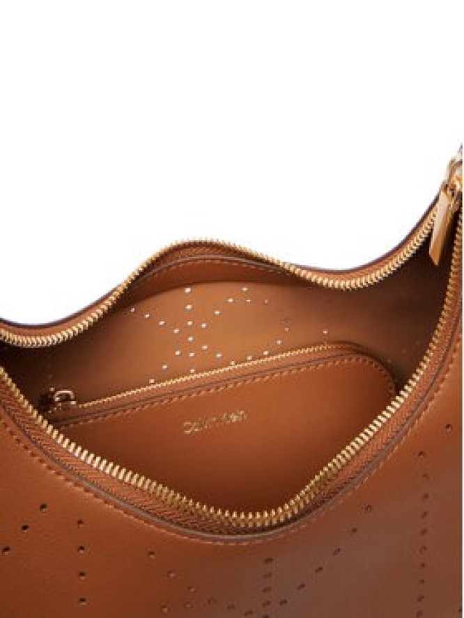 Calvin Klein Torebka Emblem Aop Perfor Lthr Bag LV04F3367G Brązowy