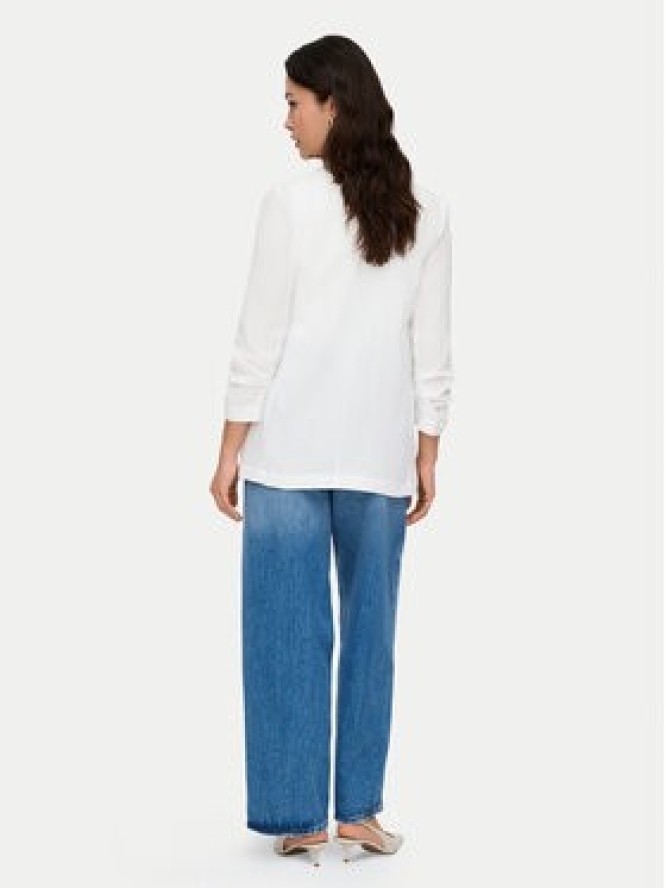 ONLY Marynarka Lita 15370275 Biały Regular Fit