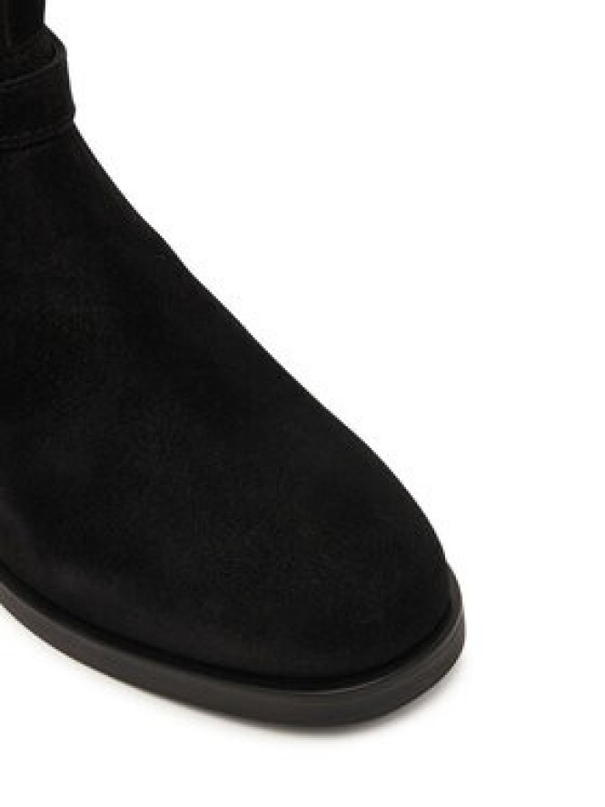 Tommy Hilfiger Botki Th Buckle Riding Suede Bootie FW0FW09047 Czarny