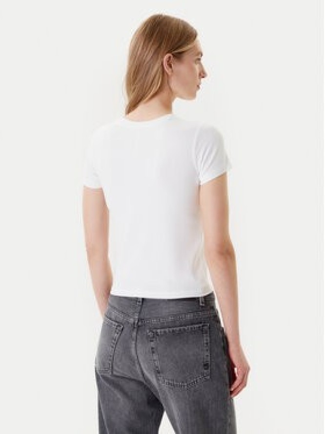 Converse T-Shirt 10027252-A01 Biały Slim Fit