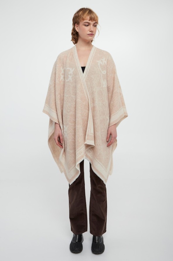 Ponczo damskie wełniane Croazia PINKO