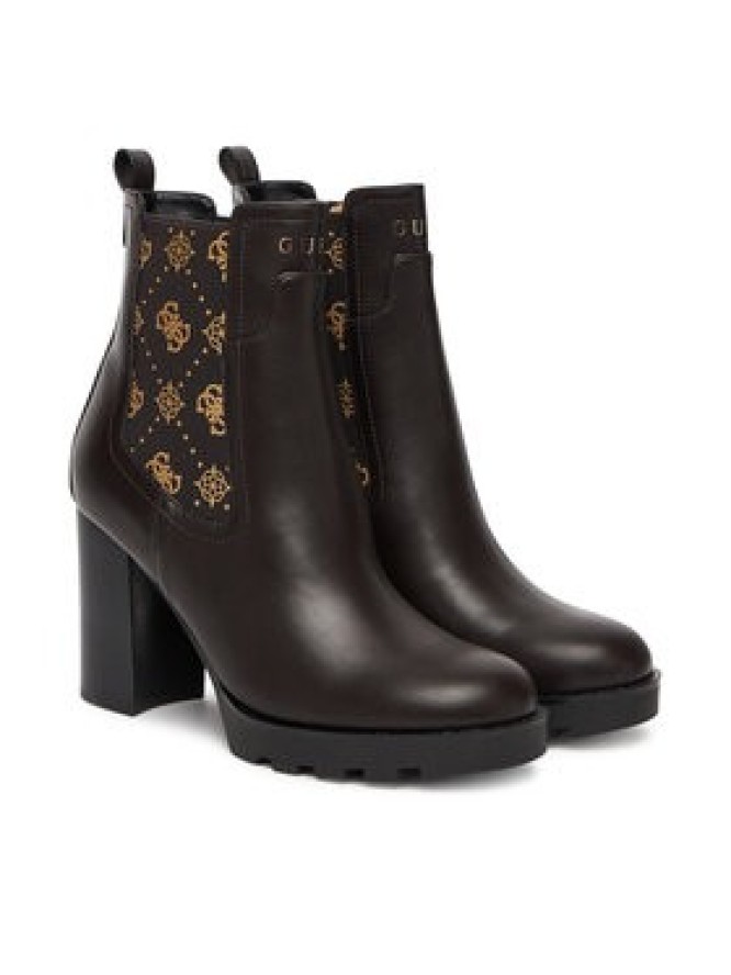 Guess Botki FLFNLL ELE10 Czarny