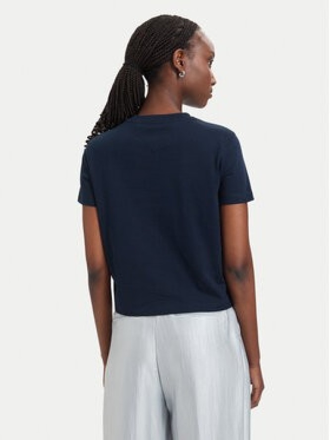 Tommy Jeans T-Shirt Flag DW0DW22818 Granatowy Regular Fit