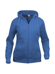 clique Basic Hoody Full Zip Damski - blu royal