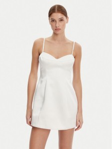 Bardot Sukienka koktajlowa 59817DB Biały Slim Fit