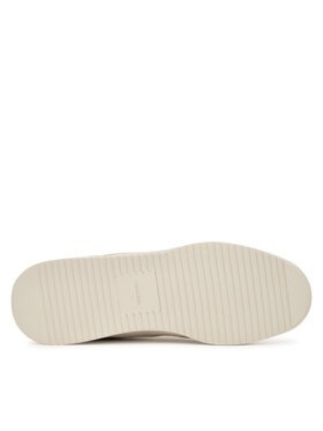 Calvin Klein Sneakersy Low Pro Runner Laceup Lth Croco HW0HW03244 Kremowy
