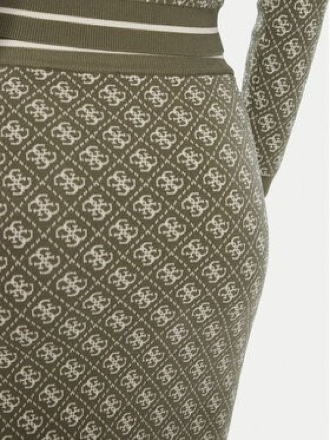 Guess Spódnica ołówkowa W4BD53 Z37K0 Zielony Regular Fit