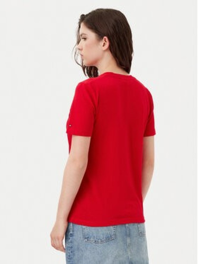 Tommy Hilfiger T-Shirt WW0WW40276 Czerwony Regular Fit