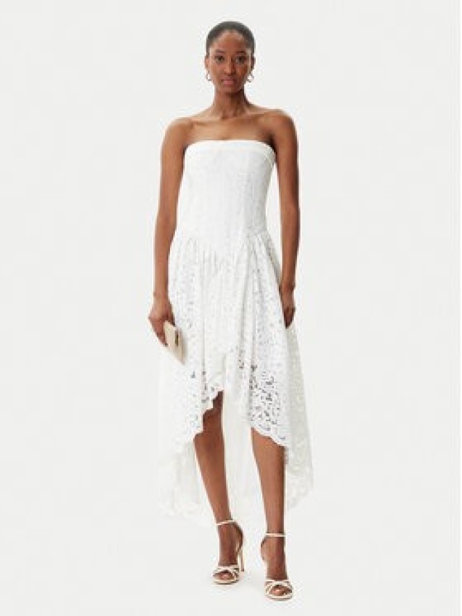 Bardot Sukienka koktajlowa Felicidad Strapless 59843DB Biały Regular Fit