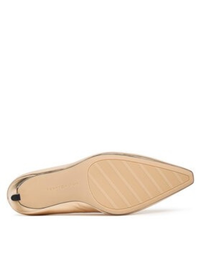 Tommy Hilfiger Szpilki Logo Metallic Pump Slanted Hl FW0FW08994 Złoty