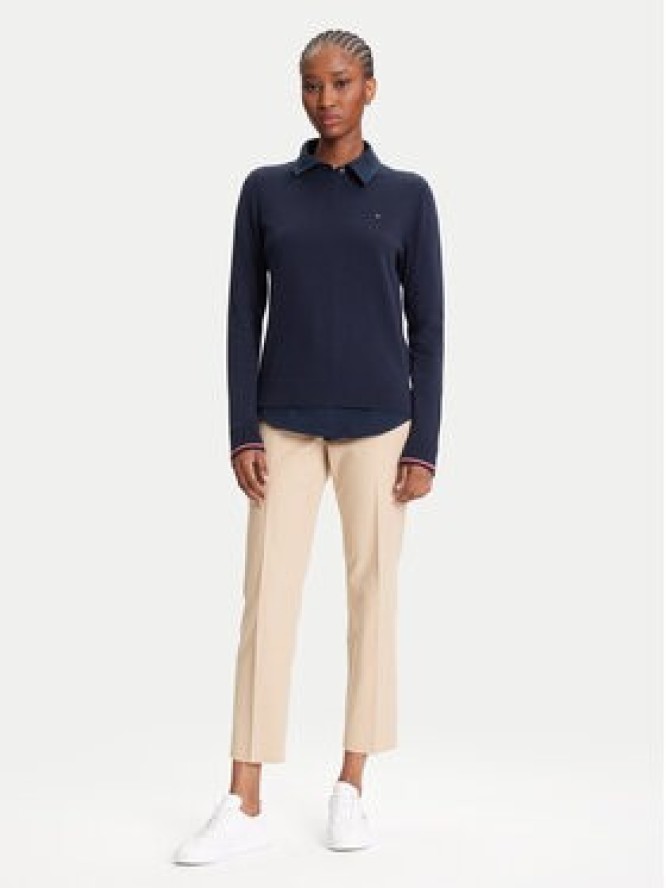 Tommy Hilfiger Sweter WW0WW44984 Granatowy Regular Fit