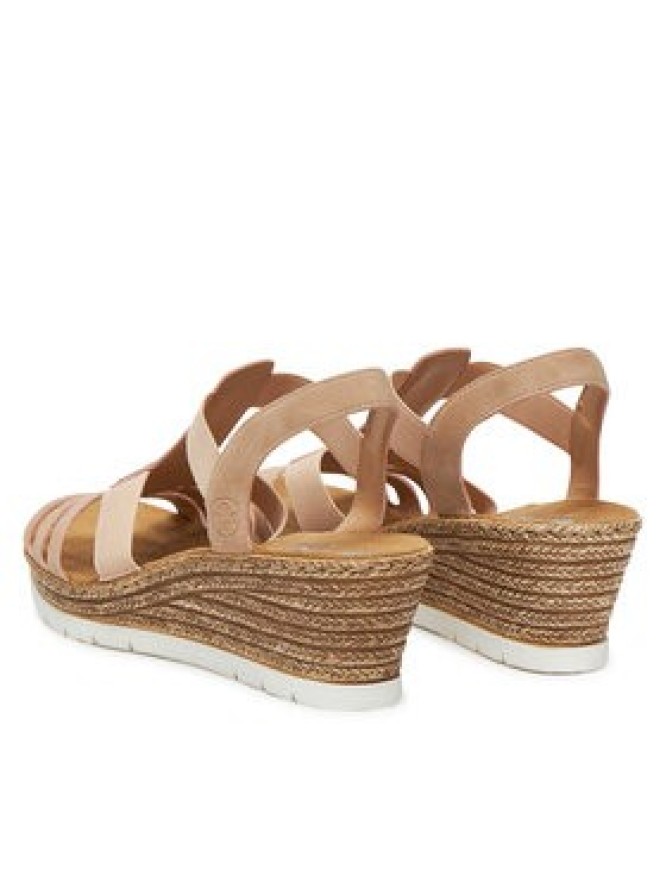 Rieker Sandały 61913-31 Różowy