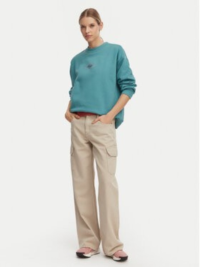 Quiksilver Bluza EQWFT03188 Zielony Oversize