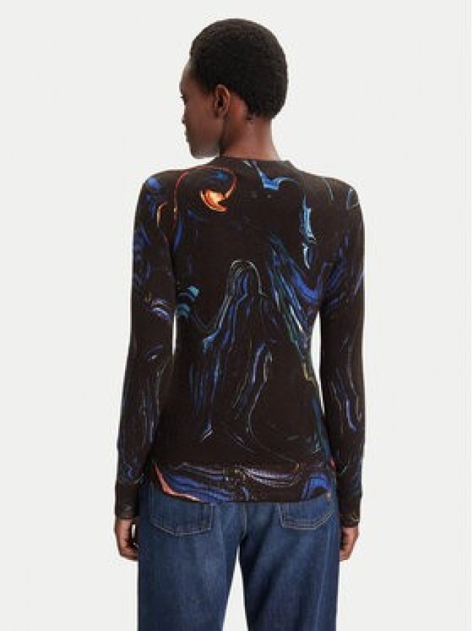 Desigual Sweter Butterfly Lacroix 25WWJF05 Czarny Regular Fit