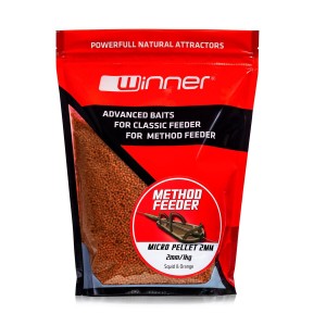 Pellet do Method /Feeder Winner 2mm/1kg - Kałamarnica & Pomarańcza