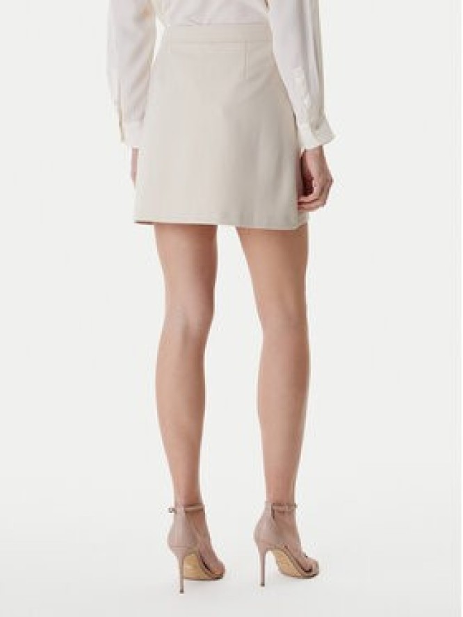 Guess Spódnica mini W6RD57 KCMU2 Beżowy Classic Fit