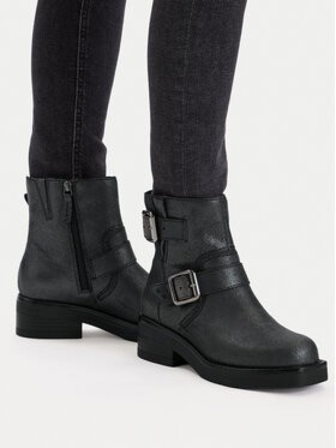 Clarks Botki Rebelle Buckle 26178889 Srebrny