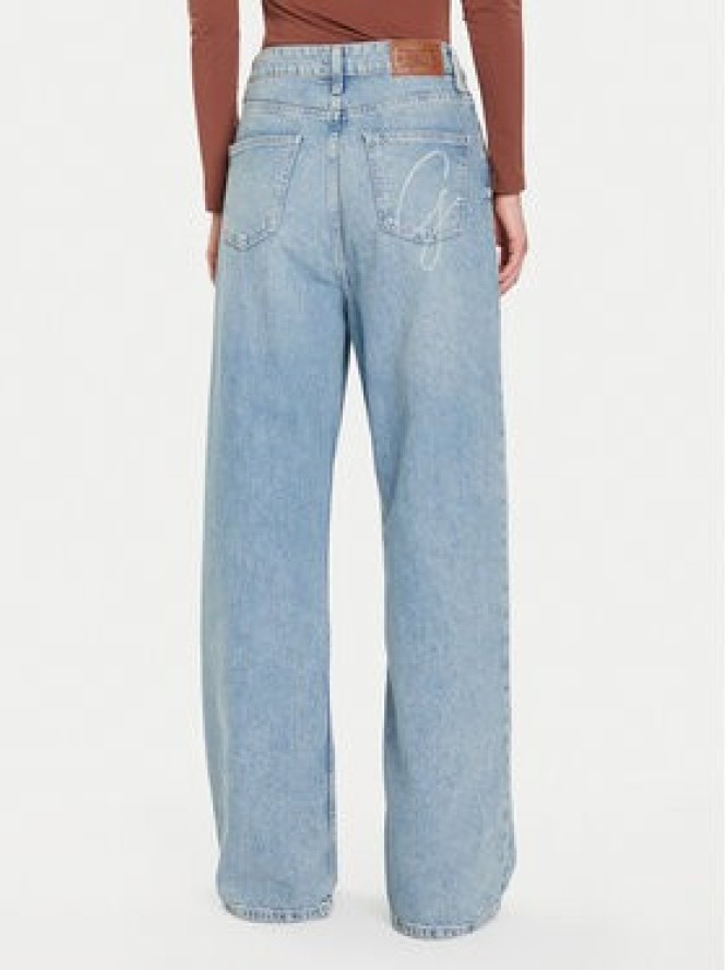 Guess Jeansy W5BA3T D0742 Niebieski Wide Leg