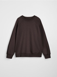 Bluza crewneck - brązowy