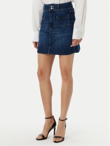 BOSS Spódnica jeansowa 50559404 Niebieski Regular Fit