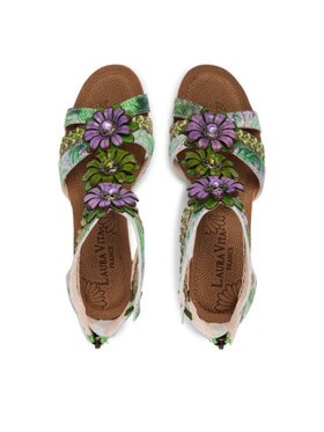 Laura Vita Sandały Facyo 72 Zielony