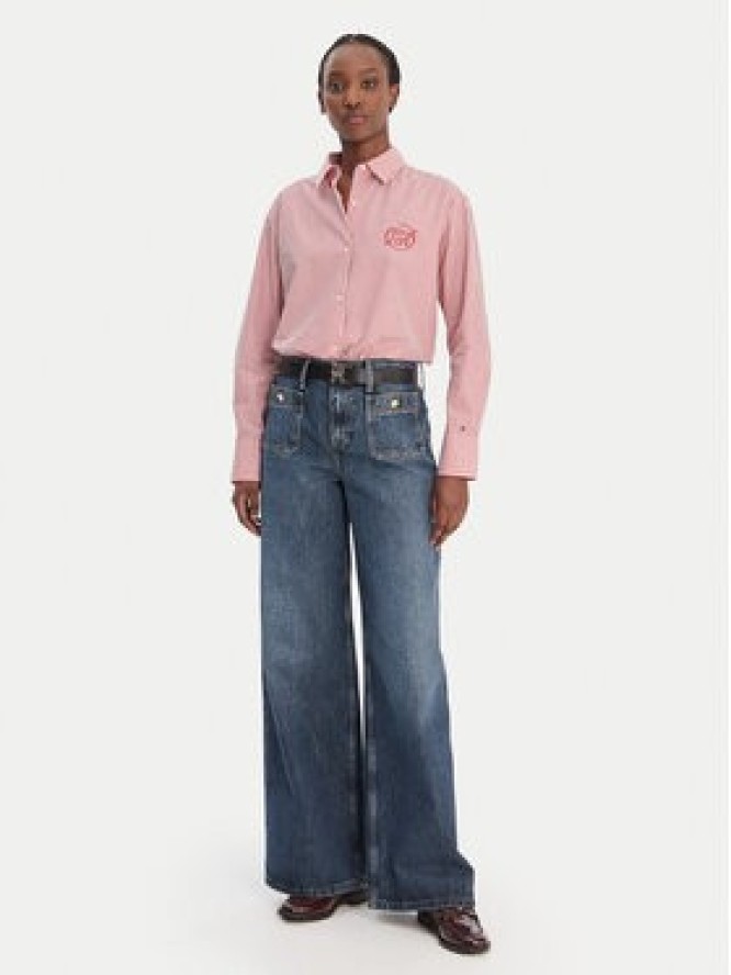 Tommy Hilfiger Koszula WW0WW48190 Czerwony Regular Fit