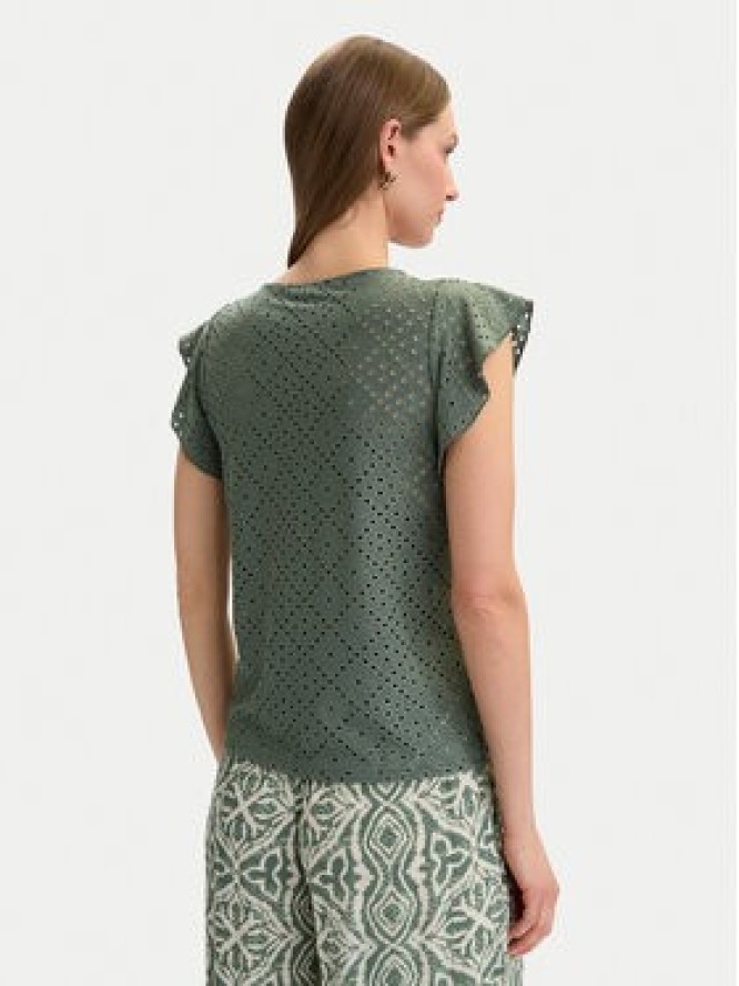 Vero Moda Bluzka Tassa 10286067 Zielony Loose Fit