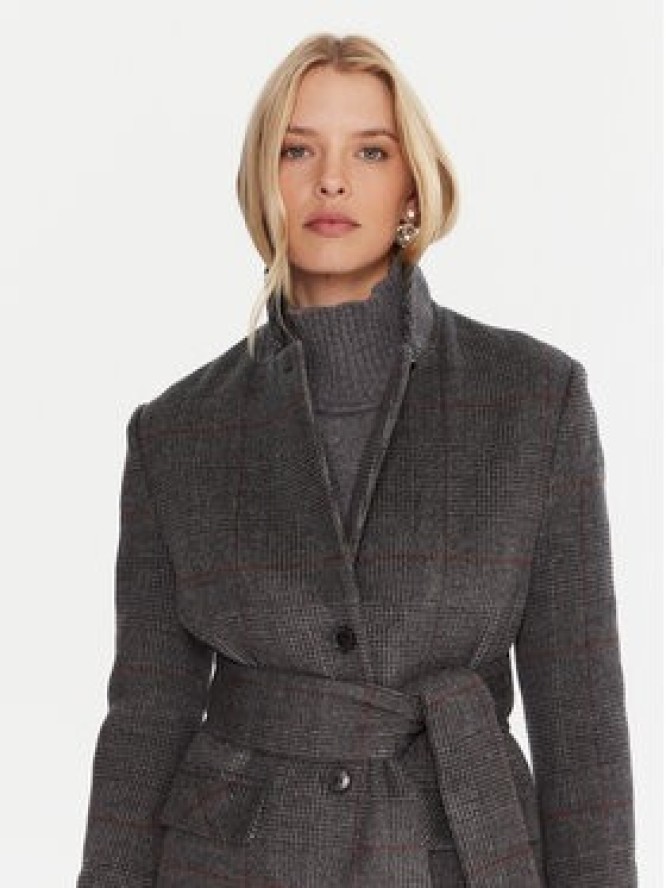 Marella Płaszcz wełniany Giostro 2523016162 Szary Regular Fit