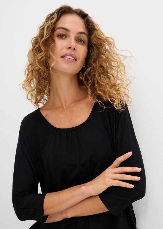 Bluzka oversize z mieszanki wiskozy