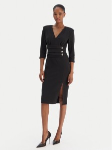 Rinascimento Sukienka koktajlowa CFC0020161002 Czarny Slim Fit