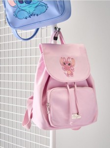Plecak z kieszonką Stitch - różowy