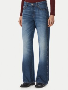 Guess Jeansy W6YA3W D1356 Niebieski Wide Leg