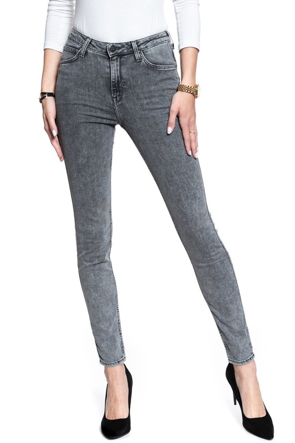 SPODNIE DAMSKIE LEE SCARLETT HIGH JAGGER BLACK L626YELT