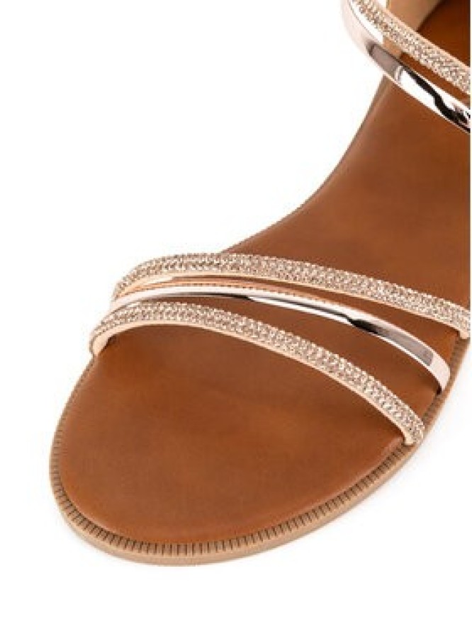 JENNY Sandały SF127-01 Brązowy