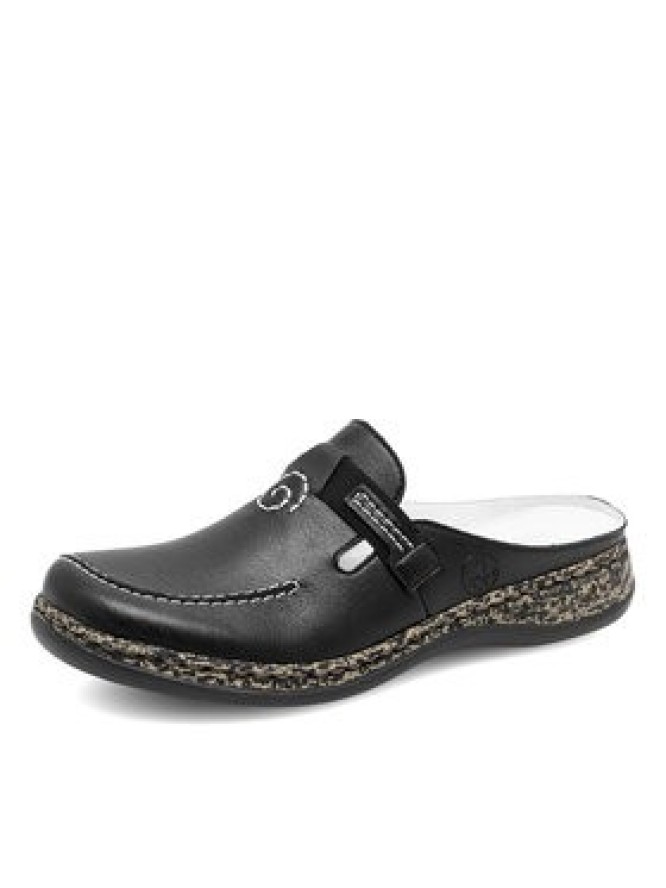 Rieker Klapki 46393-00 Czarny