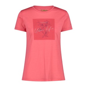 Damski T-shirt z okrągłym dekoltem z wełny merino CMP
