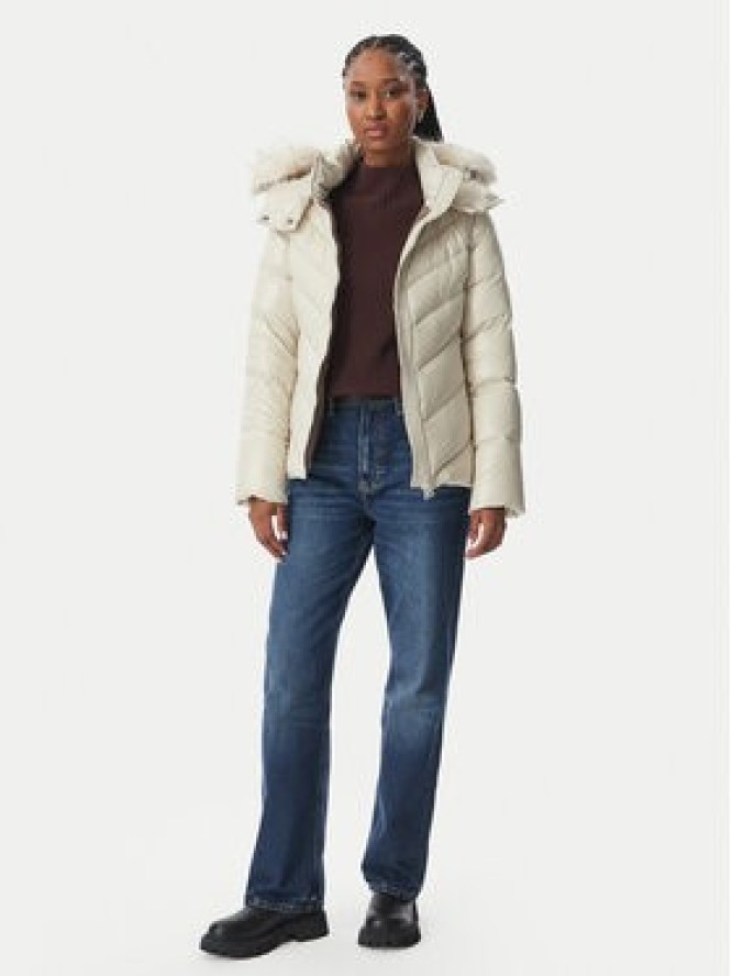 Hetregó Kurtka puchowa Inari 8R624KF 26W004 Kremowy Slim Fit