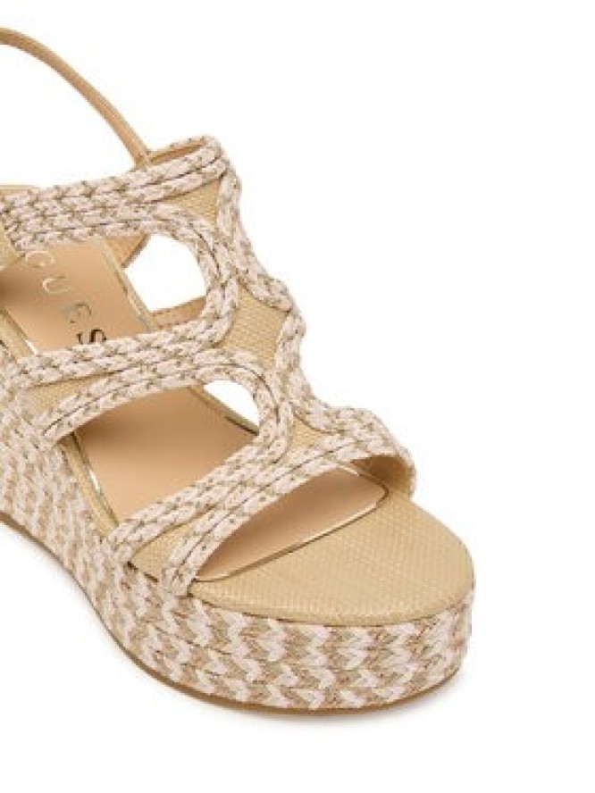 Guess Sandały FLJERS FAB04 Beżowy
