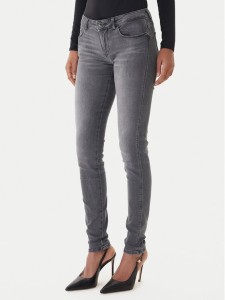Guess Jeansy W2YAJ2 D4PZ2 Szary Skinny Fit