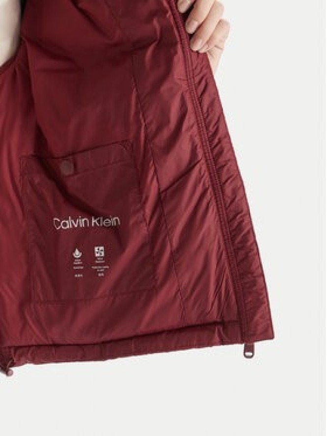 Calvin Klein Jeans Kurtka puchowa Essential LV047D501G Bordowy Relaxed Fit