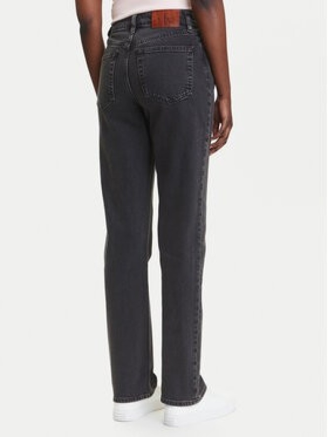Calvin Klein Jeans Jeansy LV047B909G Czarny Straight Fit