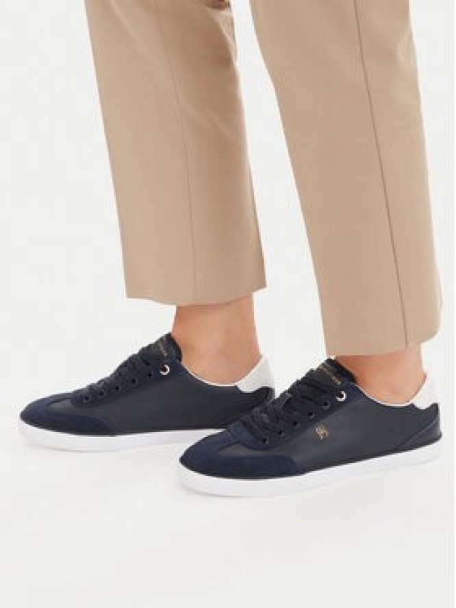 Tommy Hilfiger Sneakersy Th Chic Low Vulc FW0FW09391 Granatowy