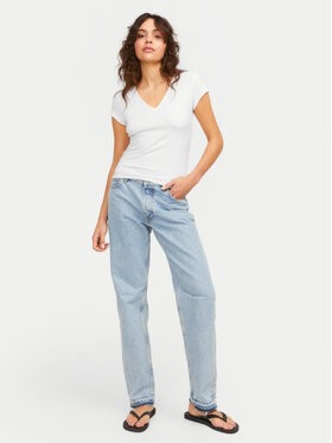 JJXX T-Shirt Hayden 12249361 Biały Slim Fit