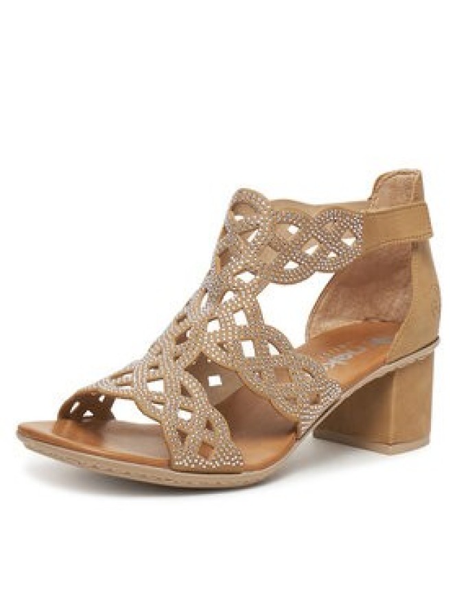 Rieker Sandały 64773-61 Beżowy