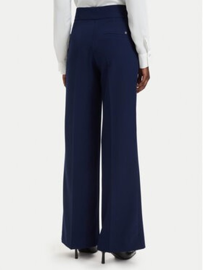 HUGO Spodnie materiałowe Himia-1 50566604 Granatowy Wide Leg