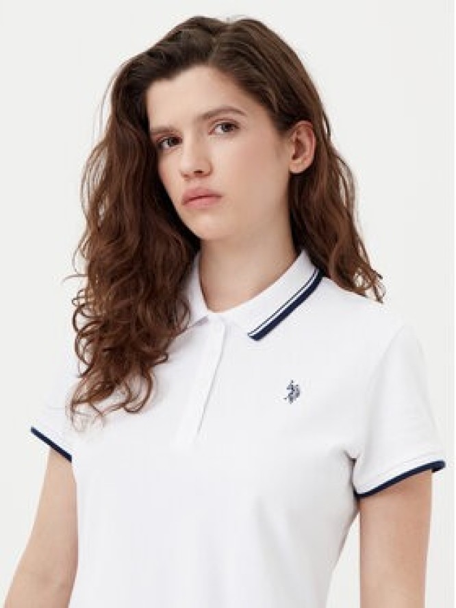 U.S. Polo Assn. Polo WUP0812 Biały Regular Fit