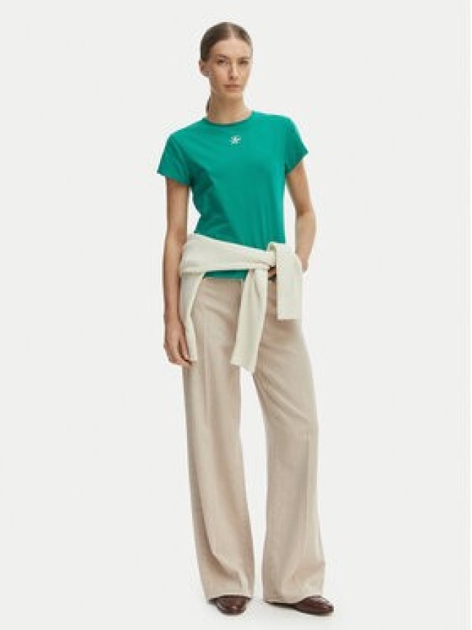 Tommy Hilfiger T-Shirt WW0WW48710 Zielony Slim Fit